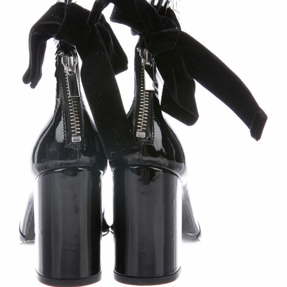 💗Robert Clergerie x Self-Portrait Patent Leather Bow Accent Boots - Picture 2 of 8